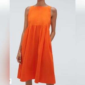 Everlane seersucker midi dress